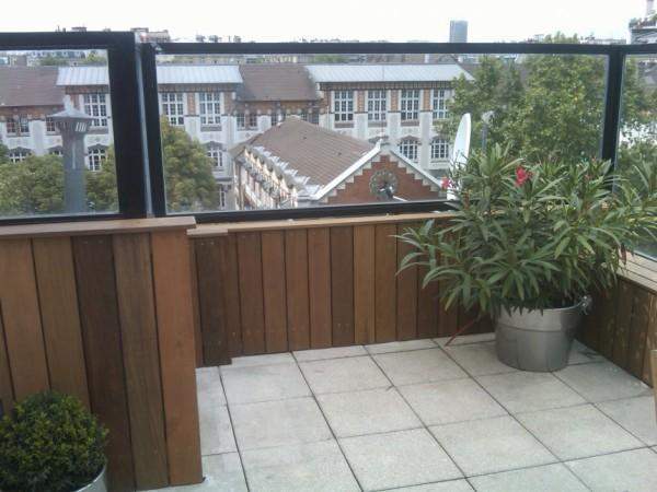 Aménagement de balcons en bois Paris