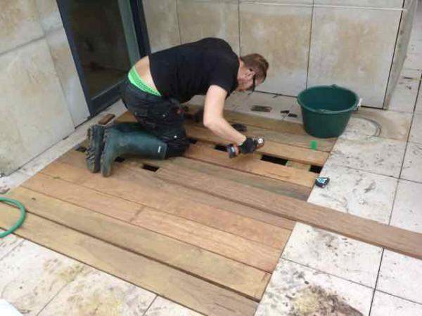 Aménagement de balcons en bois Paris