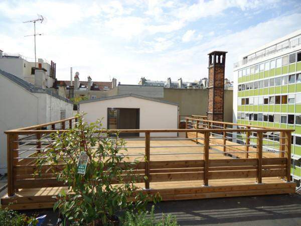Aménagement de balcons en bois Paris