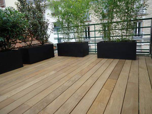 Aménagement de balcons en bois Paris