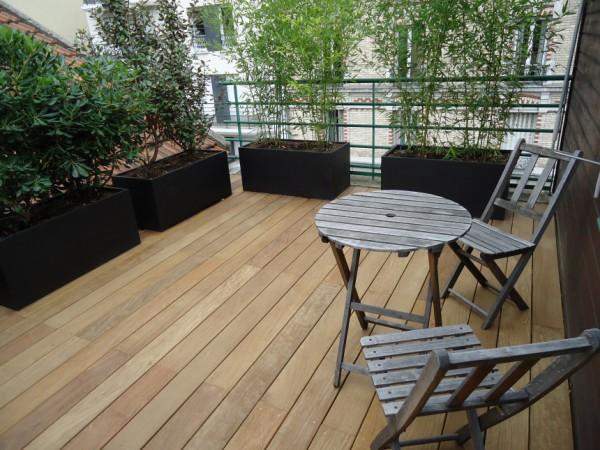 Aménagement de balcons en bois Paris